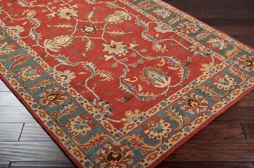 Surya Caesar Red/Blue 5'x8' Area Rug-1