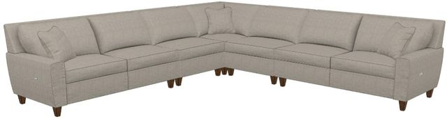 La-Z-Boy® Edie Duo® 5-Piece Pewter Power Reclining Sectional-0
