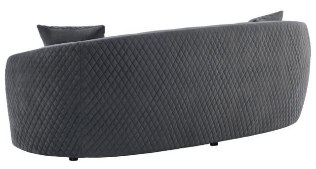 Coaster® Brookside 2-Piece Dark Gray Velvet Upholstered Curved Living Room Set-3