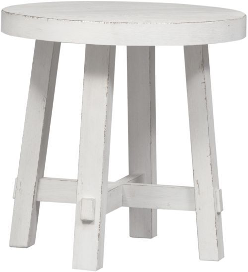 Liberty Furniture Modern Farmhouse 3-Piece Flea Market White Living Room Table Set-3