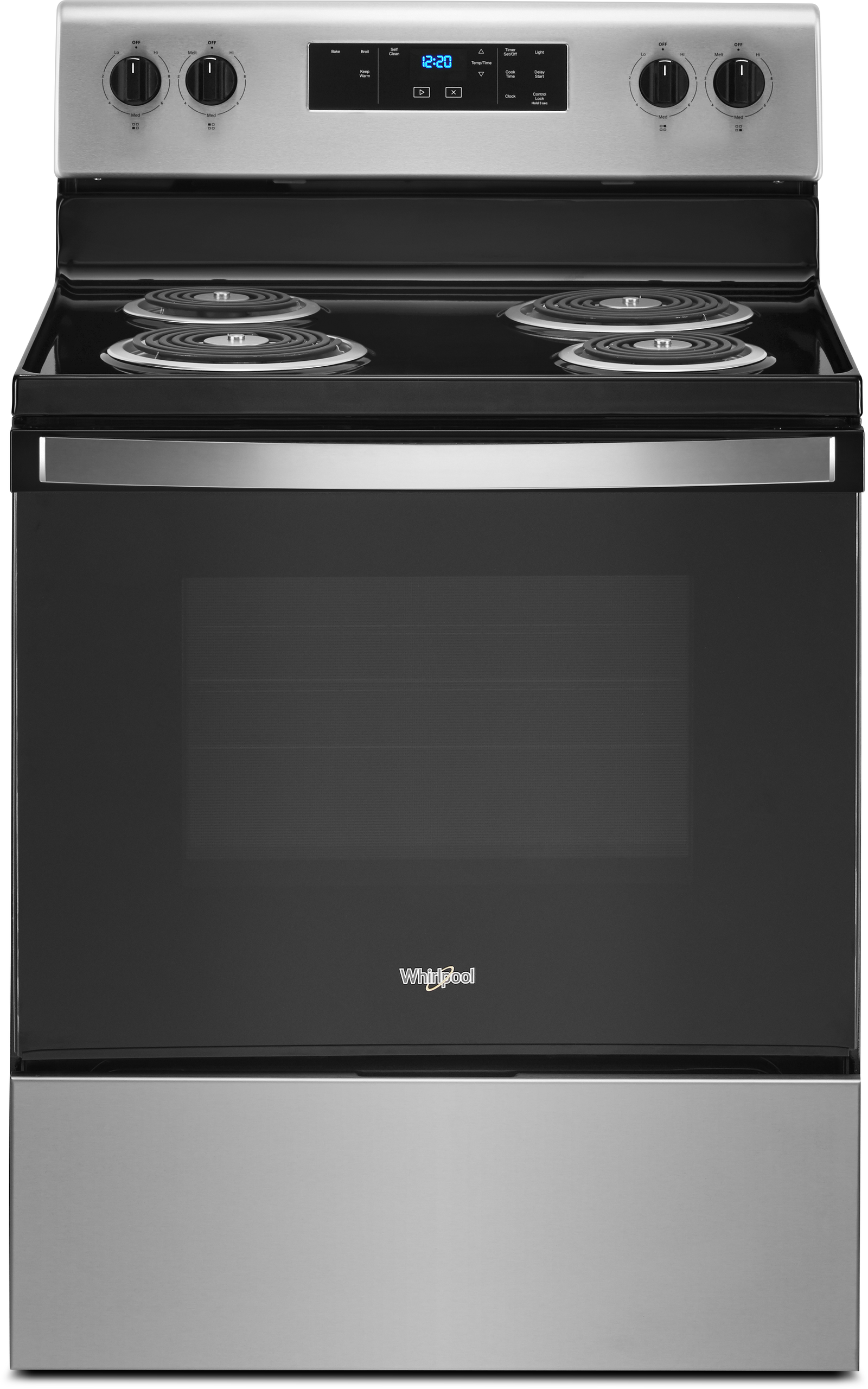 Whirlpool® 30" Stainless Steel Freestanding Electric Range