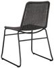 Coaster® Aviano 5-Piece Gray/Gunmetal Round Glass Top Dining Table Set-3