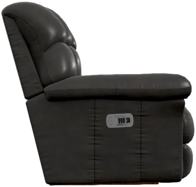 La-Z-Boy® Randell Dark Chocolate Leather Power Rocking Recliner with Headrest-3