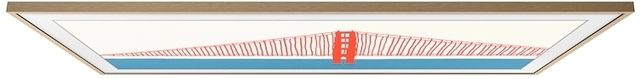 Samsung The Frame Customizable 75" Teak Modern Bezel-3
