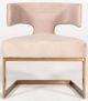 VIG Furniture Modrest Calvo Brass/Off-White Velvet Dining Chair-1