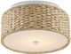 Currey & Company Colchester Natural/White Flush Mount Lighting-3