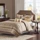 Olliix by Madison Park 6 Piece Brown/Gold Full/Queen Bellagio Reversible Coverlet Set-0