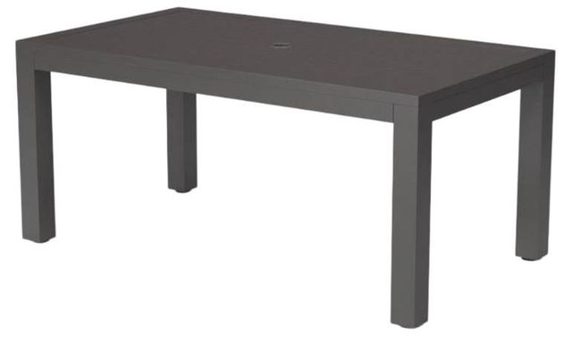 Sunset West Vegas Graphite Metal Outdoor Dining Table-2