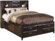 Ashley® Kira Almost Black King Storage Bed with 8 Drawers-0