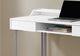 Monarch Specialties Inc. 48"L White and Silver Metal Computer Desk-2