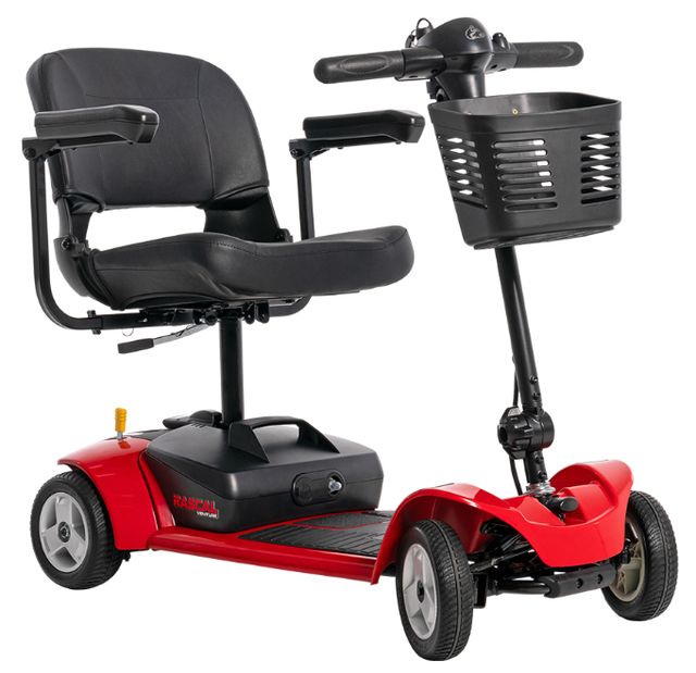 Mega Motion Rascal® Venture Black/Red 4-Wheel Mobility Scooter -0