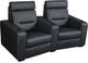 Salamander Designs® TC3 AV Basics Black Wedge Two-Seat Power Reclining Theater Seating-0