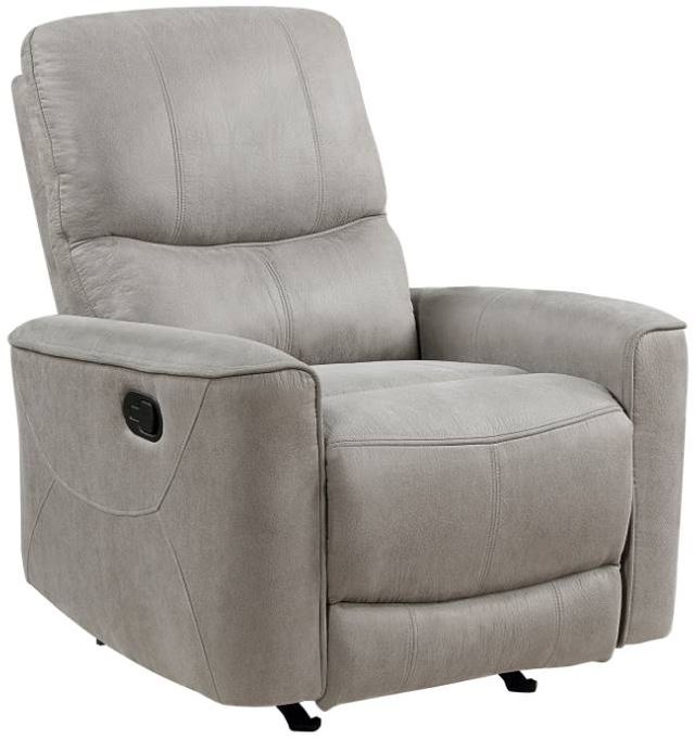 Homelegance® Ouray Gray Manual Rocker Recliner-0