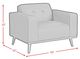Elements International Destiny Pebble Tan Chair-2