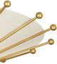 Currey & Company Gold/White Epoch Semi-Flush Mount-4