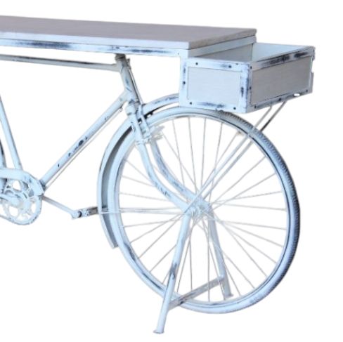 Jaipur Furniture WOW Range White Bar Cart-1