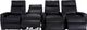 RowOne Galaxy II Home Entertainment Seating Black 4-Chair Straight Row-1