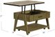 Null Furniture Oak Park Rustic Oak Top Lift-Top Cocktail Table with Natural Oak Base-2