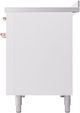 Ilve® Nostalgie II Noblesse 48'' White Pro Style Induction Range with Copper Trim-3