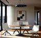 Nest Home Collections Ida Antique Natural 78" Oval Dining Table with Iron Base-1
