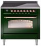 Ilve® Nostalgie II Series 36" Emerald Green Pro Style Induction Range-0