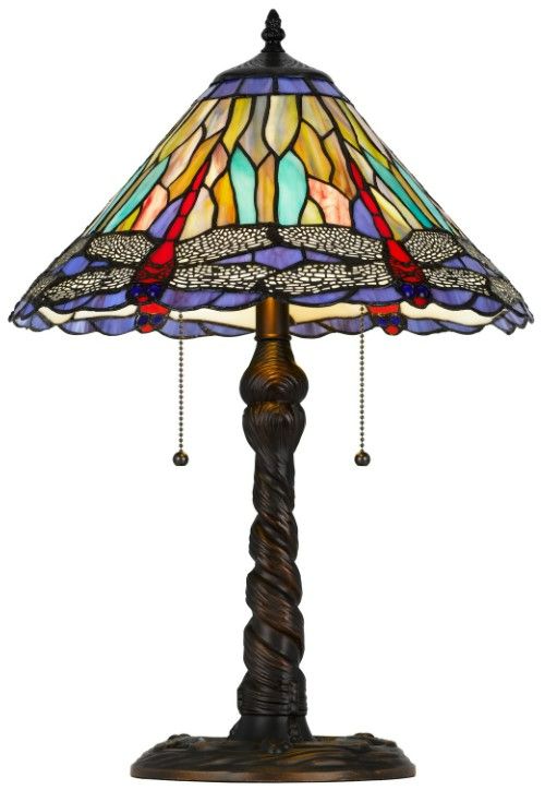 Cal® Lighting & Accessories Tiffany Dark Bronze Table Lamp-1