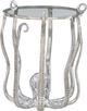 Powell® Octavia Glass Top Octopus Table with Silver Base-2