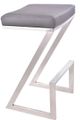 Armen Living Atlantis Gray 26" Backless Counter Stool-0