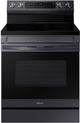 Samsung 30" Fingerprint Resistant Black Stainless Steel Smart Freestanding Electric Range with No Preheat Air Fry and Convection-0