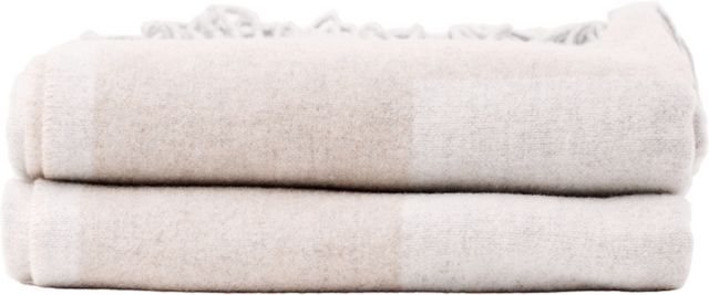 Blu Sleep Linen Alpina Beige One Size Throw Blanket-0