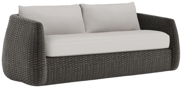 Bernhardt Sarene Bernhardt Exteriors Dark Thatch/White Fabric/Woven Outdoor Sofa-1