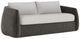 Bernhardt Sarene Bernhardt Exteriors Dark Thatch/White Fabric/Woven Outdoor Sofa-1
