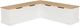Linon Norah Natural/White Nook Bench with Cushion Set-0