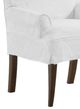 Four Seasons Customizable Parsons Side Pleat Arm Chair-1