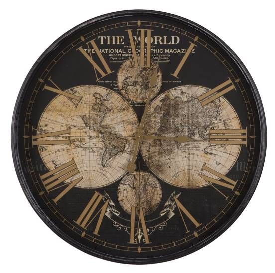 YHD Wealth of Wonder Black/Brown Wall Clock-0