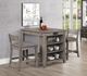Bernards Hartford Weathered Gray Storage End Gathering Table-1