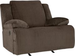 Signature Design by Ashley® Chocolate Top Tier Manual Rocker Recliner