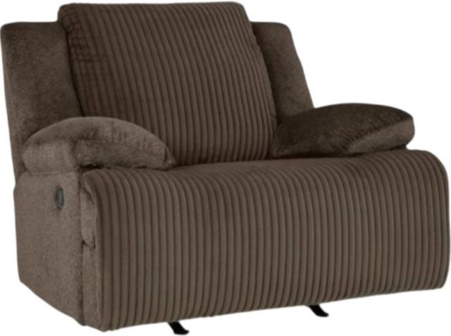Signature Design by Ashley® Chocolate Top Tier Manual Rocker Recliner