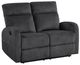Homelegance® Allen Dark Gray Manual Double Reclining Loveseat-0