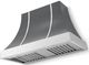 La Cornue CornuFé Cascade 44" Graphite Wall Mounted Range Hood with Polished Chrome Trim-0