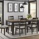 Intercon Beacon Walnut Dining Table with Charcoal Base-1