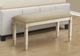 Monarch Specialties Inc. Beige Upholstered Accent Bench-2