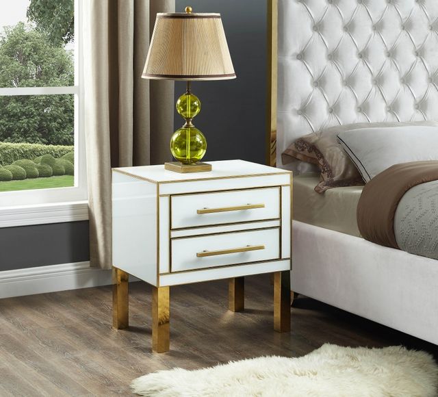 Meridian Furniture Gigi White Side Table-3
