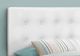 Monarch Specialties Inc. White Leather Look Twin Headboard-3