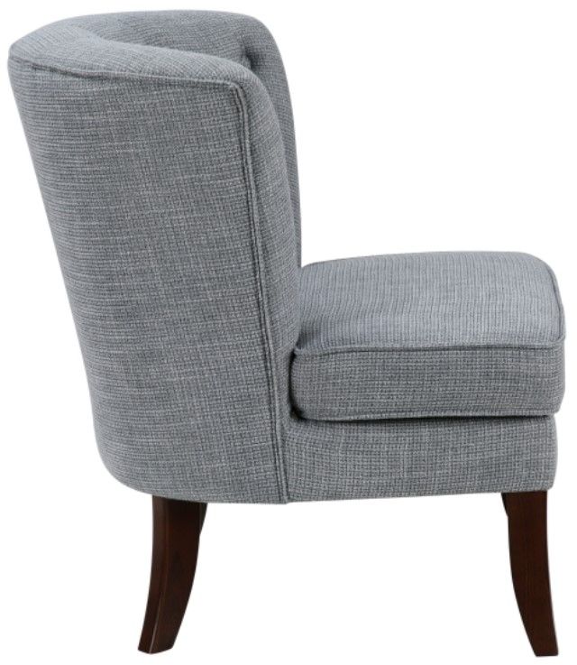 Homelegance® Melrose Dark Gray/Espresso Accent Chair-3