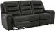 Signature Design by Ashley® Warlin Black Power Reclining Sofa-1