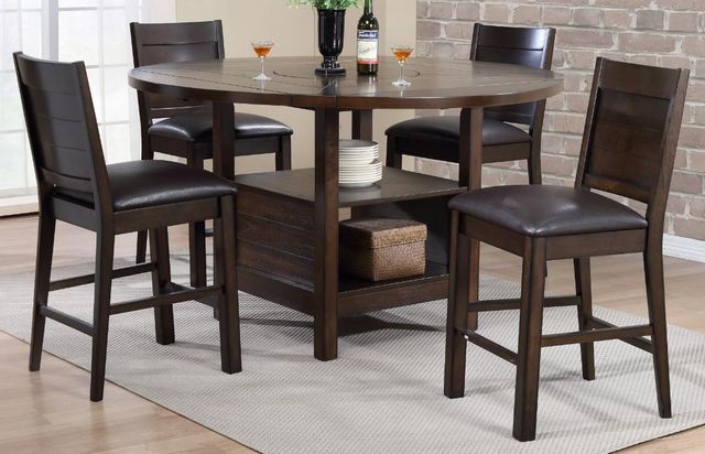 Urban Styles Furniture Madison 5-Piece Cappuccino Counter Height Dining Set-0