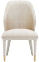 Michael Amini® Lisbon Silken Matte Cream Dining Side Chair-2