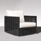 Enclover Chestnut Birds Eye/Black Club Chair-1
