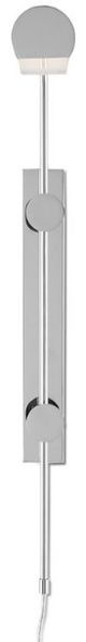 Currey & Company Satire Polished Nickel Swing-Arm Wall Sconce-1